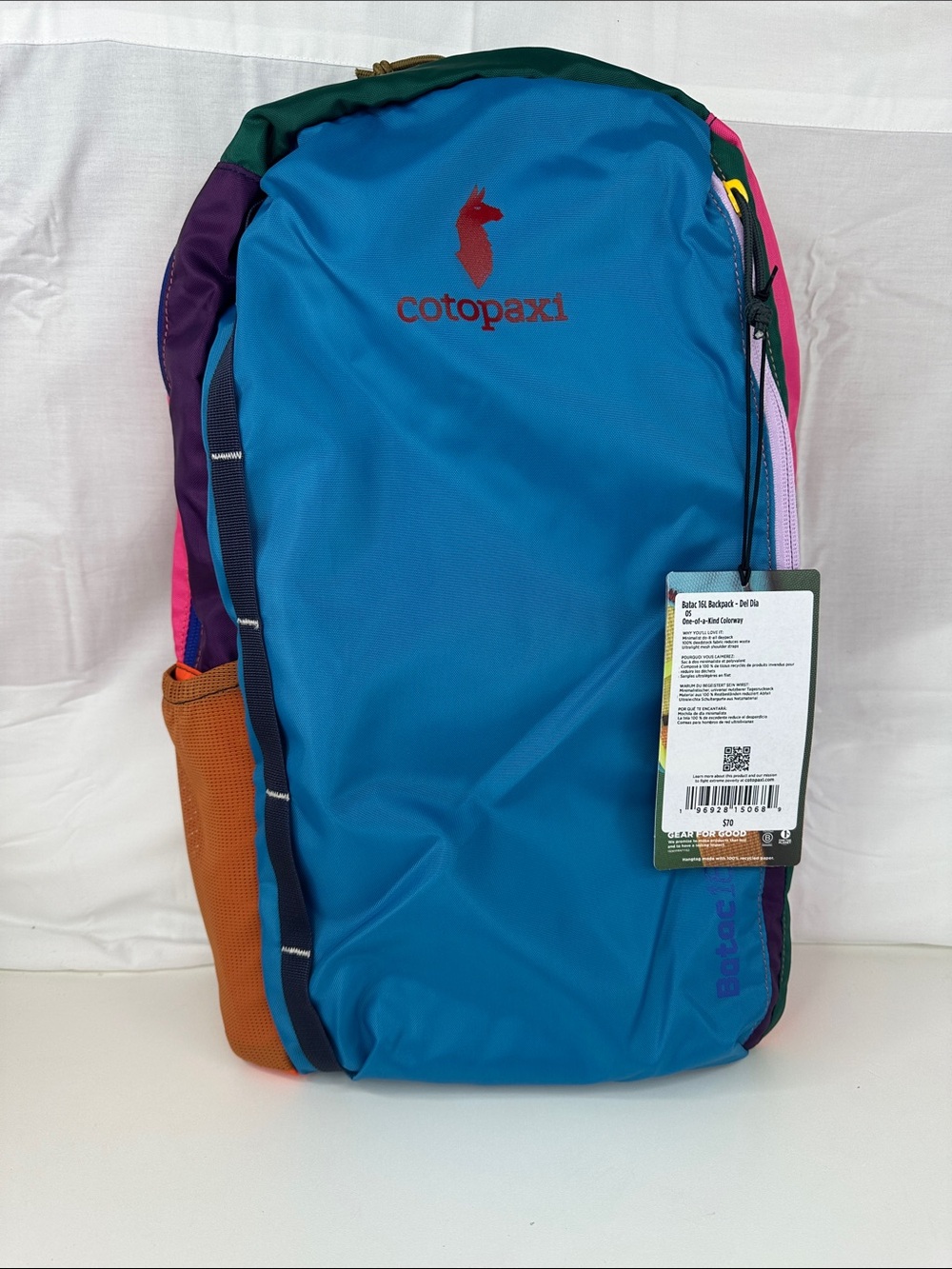 Cotopaxi Batac Del Día 16L Backpack One-of-a-Kind Multicolor Lightweight Daypack